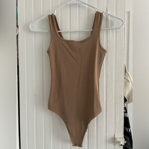 Abercrombie & fitch tan bodysuit